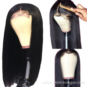 New Design Hair Vendor Hd 100% Grade 12A Glueless Brazilian Human Full Lace Wig With Baby Hair